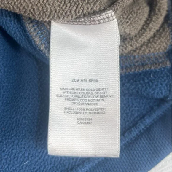 Columbia 1/4 Zip Fleece Lined Pullover Mens Large Blue Gray - Picture 8 of 8